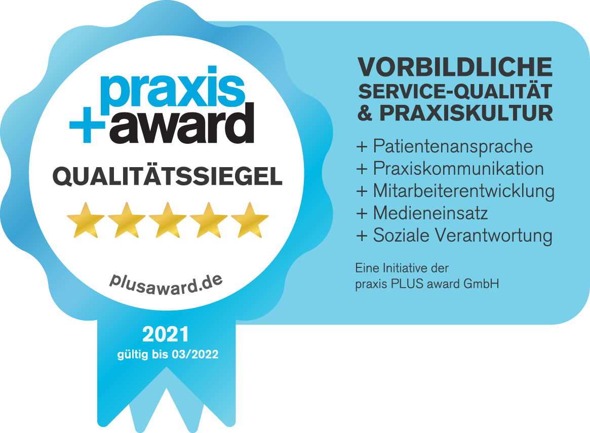 Praxis Plus Award Qialitätssiegel 2020